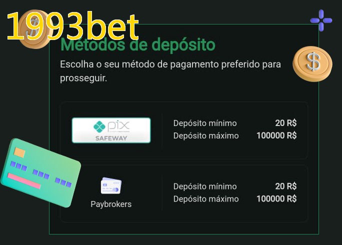 O cassino 1993betbet oferece uma grande variedade de métodos de pagamento