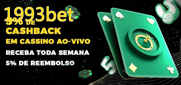 Promoções do cassino ao Vivo 1993bet